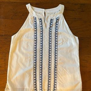 Vineyard Vines Cotton Embroidered White Top